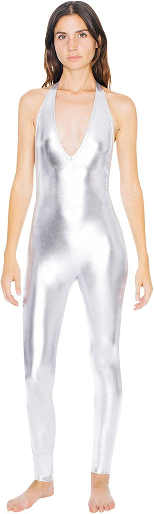American Apparel Women's Metallic Halter Catsuit