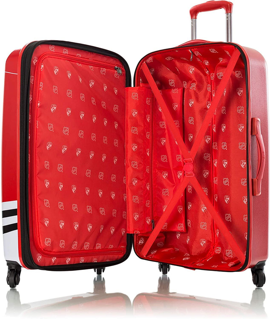 Heys America NHL Officially Licensed Wheeled Luggage (Chicago Blackhawks, 26-Inch)