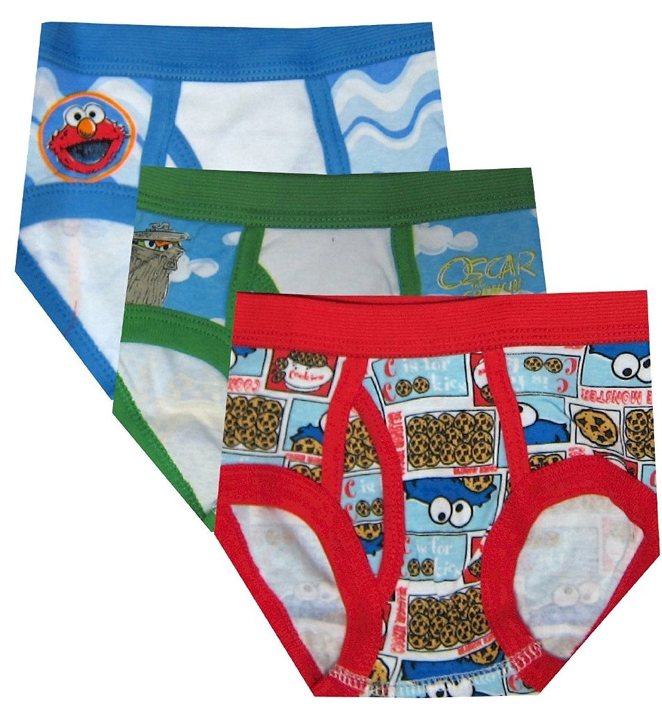 Sesame Street Little Boys' Toddler Character Medley 3-Pack Briefs