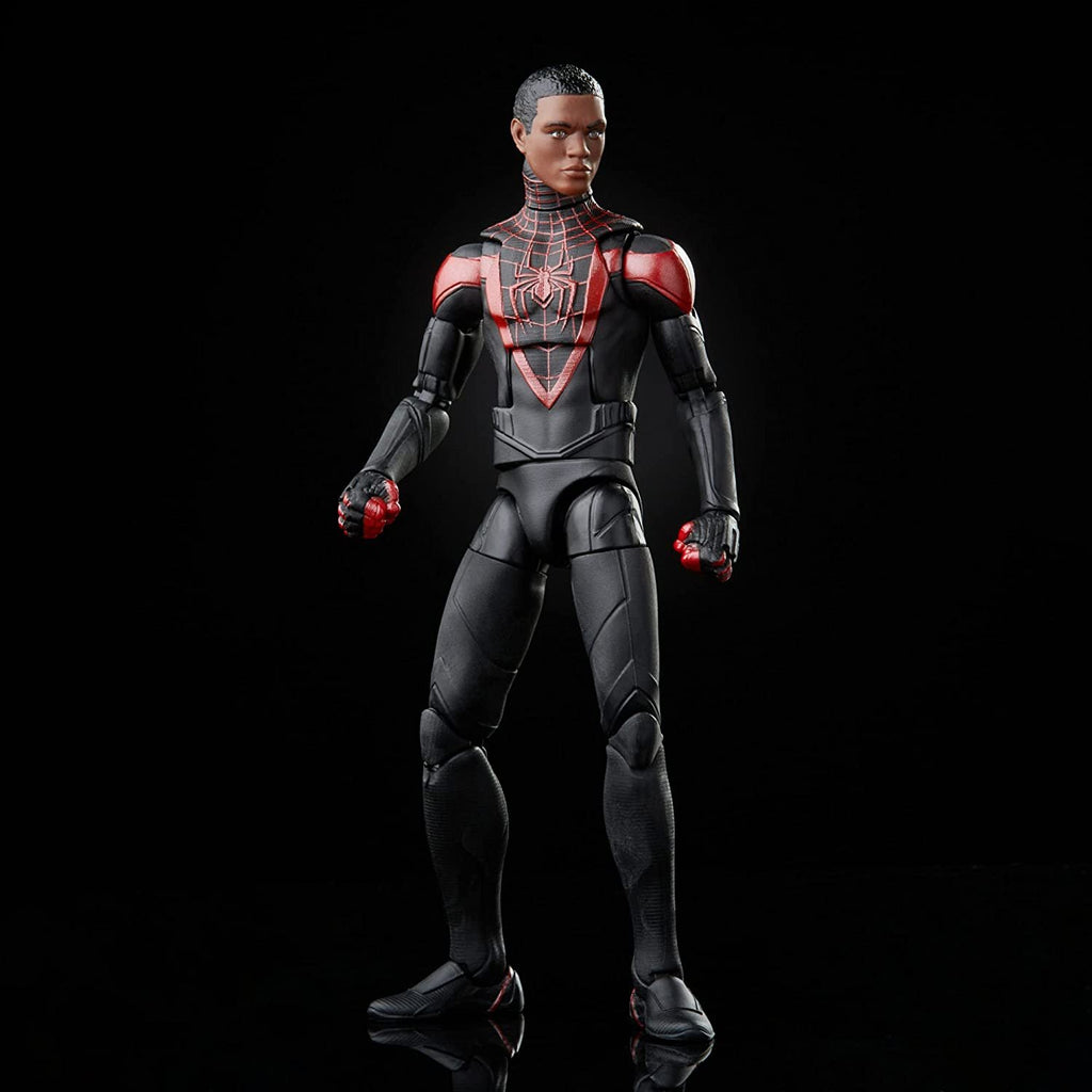 Spider-Man Marvel Legends Series Gamerverse Miles Morales 6-inch Collectible Action Figure Toy and 7 Accessories and 1 Build-A-Figure Part(s)
