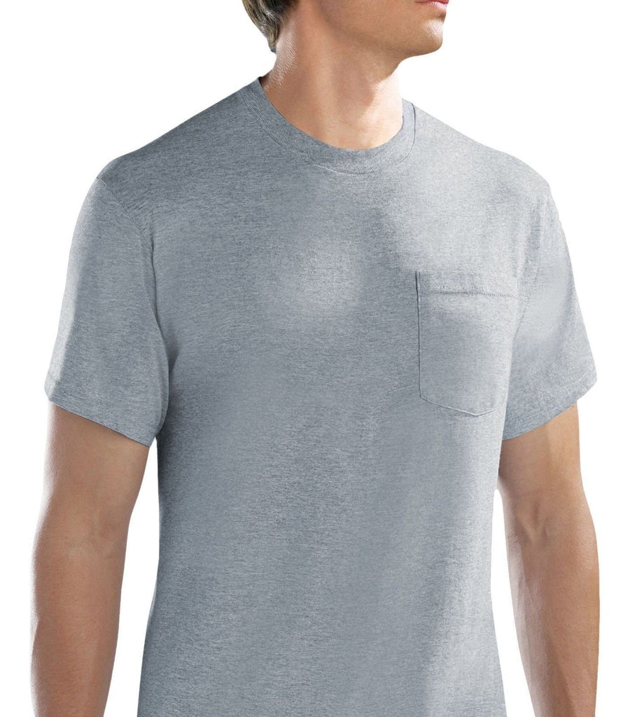 Fruit of the Loom Men's 6-pack Pocket T-shirts M-3X in Famous Brand Packs ASSTD