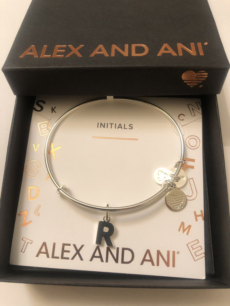 Alex and Ani Initial R III Bangle Bracelet