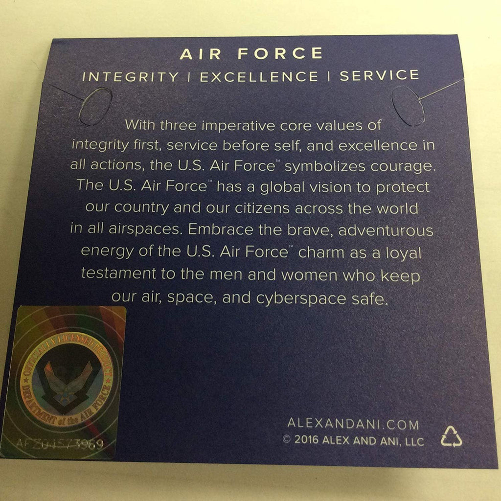 Alex and Ani Air Force Bangle Bracelet Two-Tone One Size