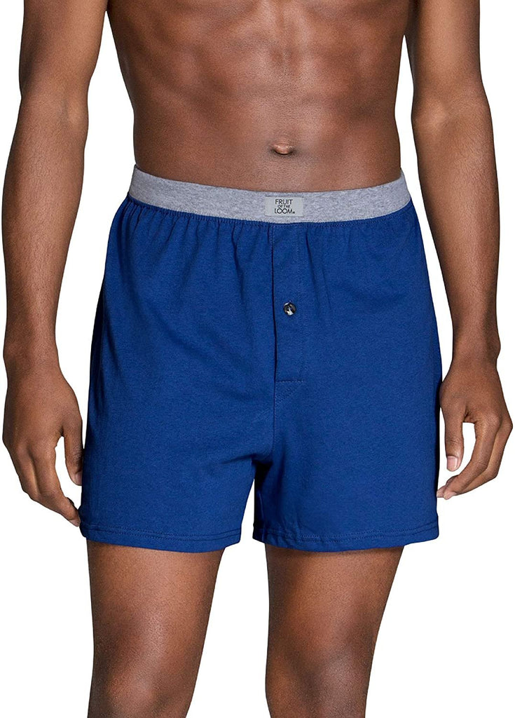 Fruit of the Loom Men's Tag-Free Boxer Shorts (Knit & Woven)