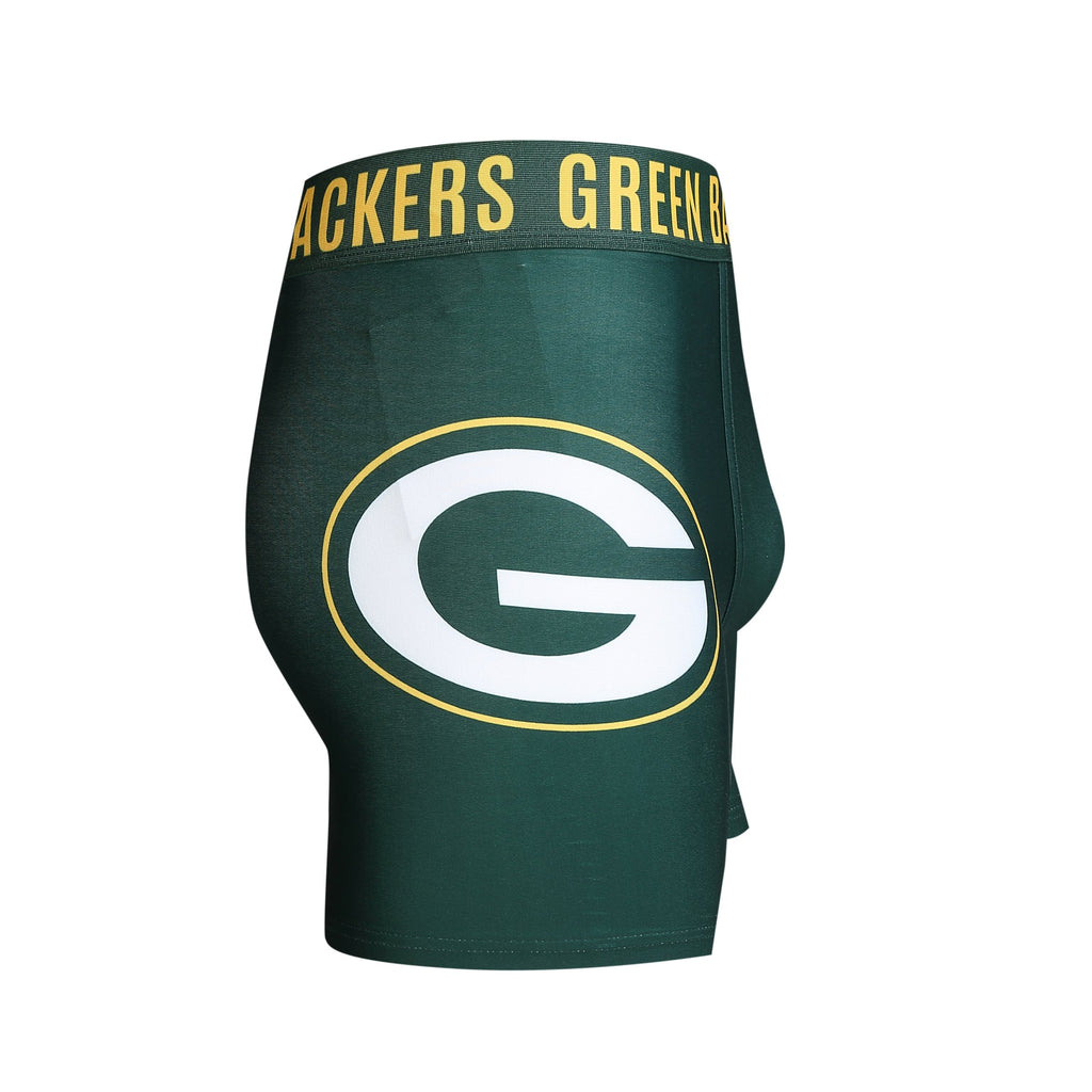 Green Bay Packers Mens Boxer Briefs NFL Performance Active Underwear M-2X