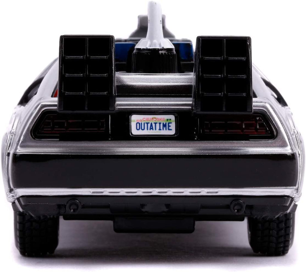 Jada Toys Back to The Future Part II 1:32 Time Machine Die-cast Car, Toys for Kids and Adults