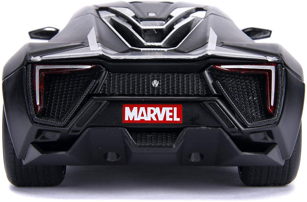 Jada Toys Marvel Black Panther & W Motors Lykan Hypersport DIE-CAST Car, 1: 24 Scale Vehicle & 2.75" Collectible Metal Figurine