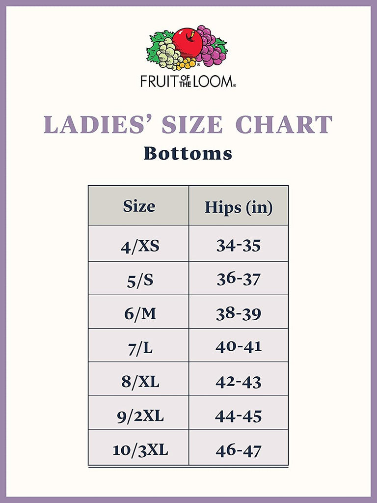 Fruit of the Loom Women's Breathable Underwear, Moisture Wicking Keeps You Cool & Comfortable, Available in Plus Size