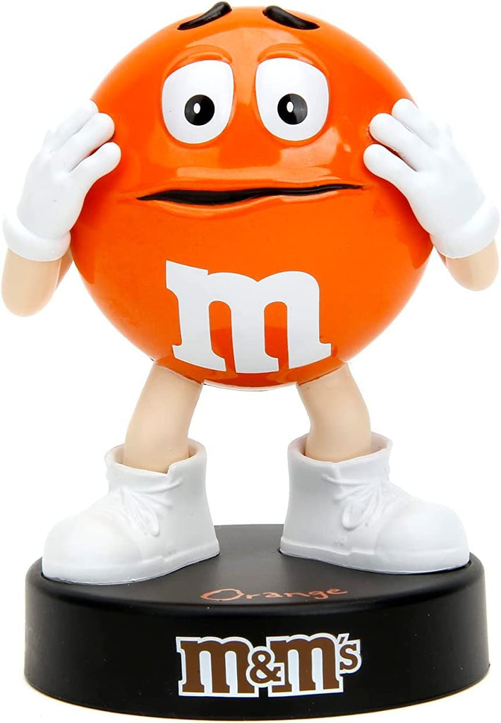 M&M's 4" Orange Die-Cast Collectible Figure, Toys for Kids and Adults