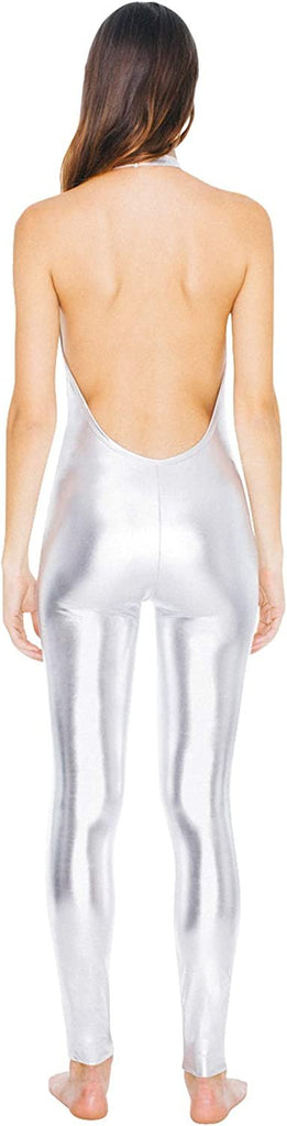 American Apparel Women's Metallic Halter Catsuit