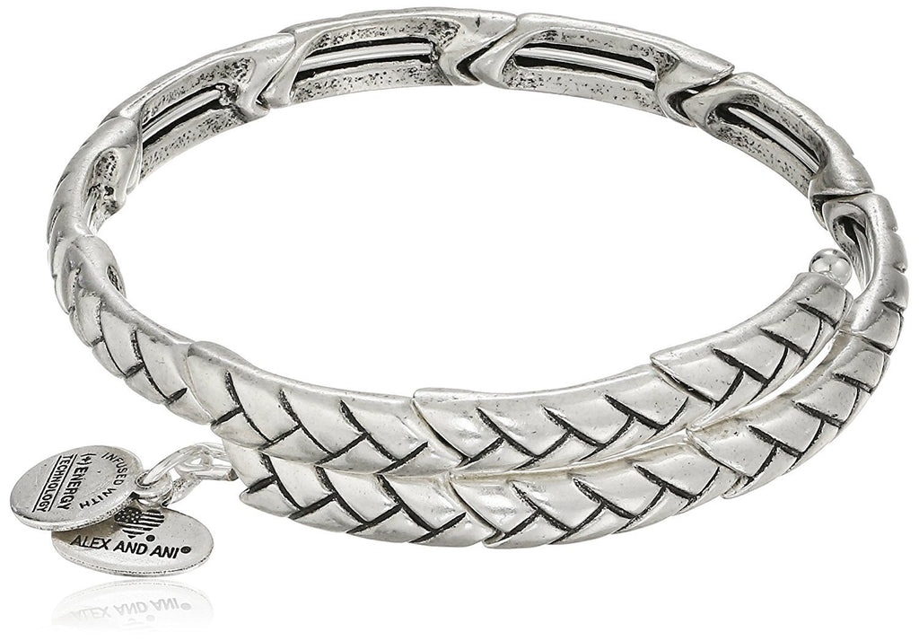 Alex and Ani Nature's Weave Wrap Rafaelian Bangle Bracelet