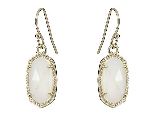 Kendra Scott Women's Lee Earring Gold/White Mop Earring