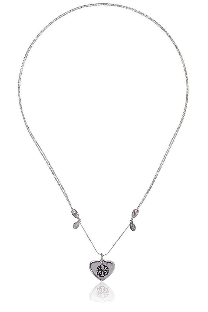 Alex And Ani Path Of Life Heart Expandable Necklace Shiny Silver Finish A15EN02SS