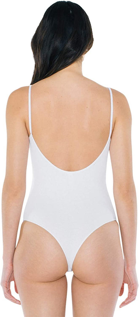 American Apparel womens Cotton 2x2 Sleeveless U Back Bodysuit