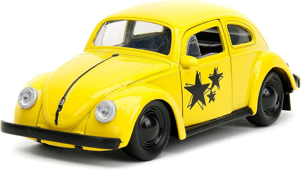 Punch Buggy 1:32 Scale 1959 Volkswagen Beetle Die-cast Car with Mini Gloves Accessory (Yellow), Toys for Kids and Adults