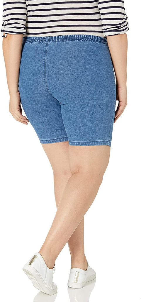 JUST MY SIZE Women's Plus Size 2 Pocket Pull on Short