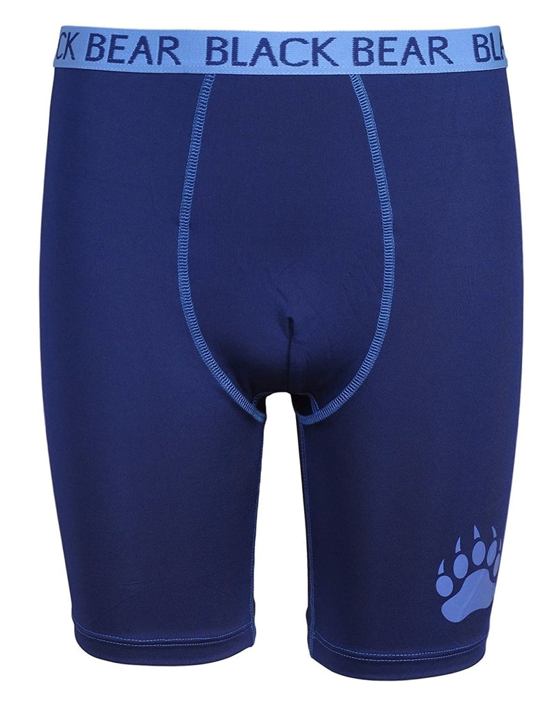 Black Bear Boysâ€™ Performance Dry-Fit Compression Long Boxer Brief (Pack of 4)