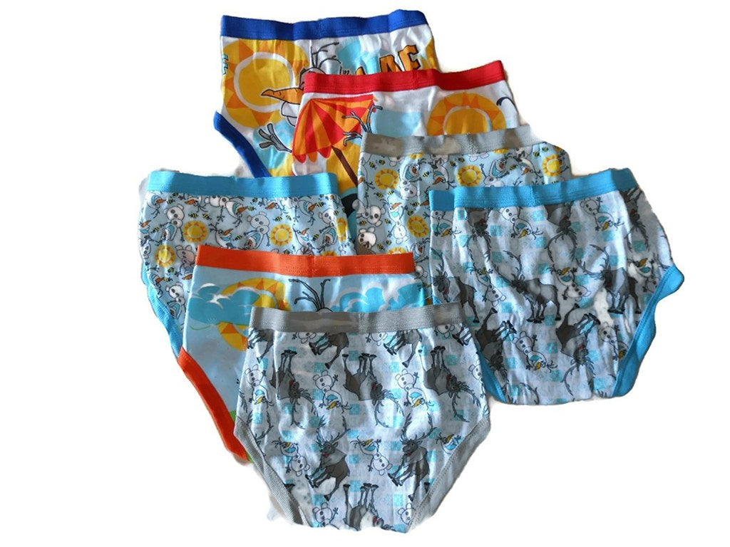 Disney Little Boys' Toddler Frozen Olaf 7-Pack Briefs