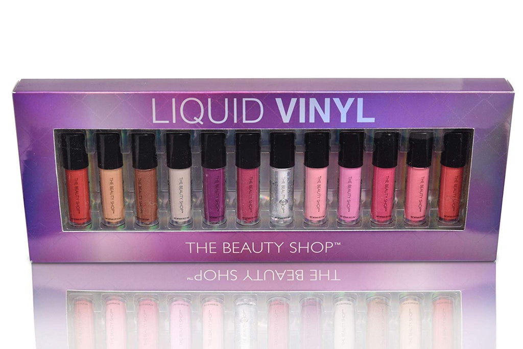 Forever Beauty Liquid Lip Gloss Liquid Vinyl 12-Pack Set Cruelty Free Premium Quality
