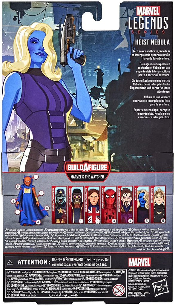 Marvel Legends Series 6-inch Scale Action Figure Toy Heist Nebula, Premium Design, 1 Figure, 1 Accessory, and 2 Build-a-Figure Parts