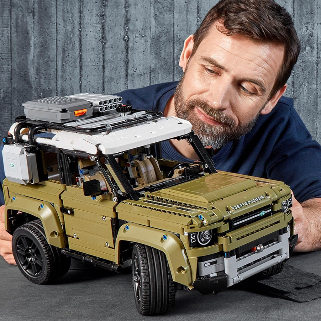 LEGO 42110 Technic Land Rover Defender Off Road 4x4 Car, Exclusive Collectible Model, Enhanced Building Set