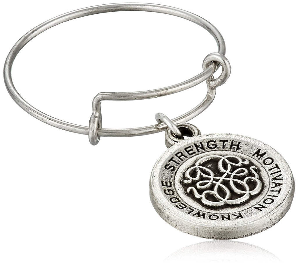 Alex and Ani Path of Life II Expandable Rafaelian Silver Stackable Ring, Size 7-9