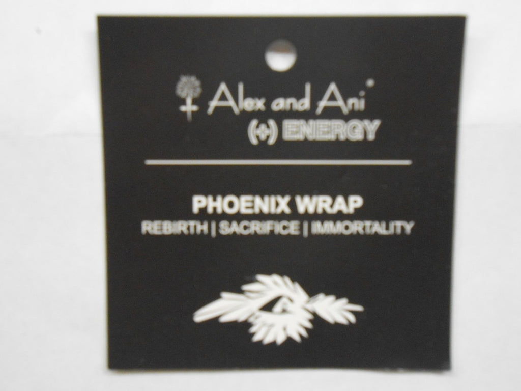 Alex and Ani Phoenix Wrap Russian-Silver Expandable Bangle Bar Bracelet