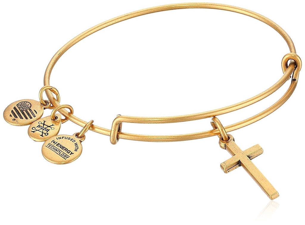 Alex and ANI Womens Cross II EWB Bangle Bracelet, Expandable