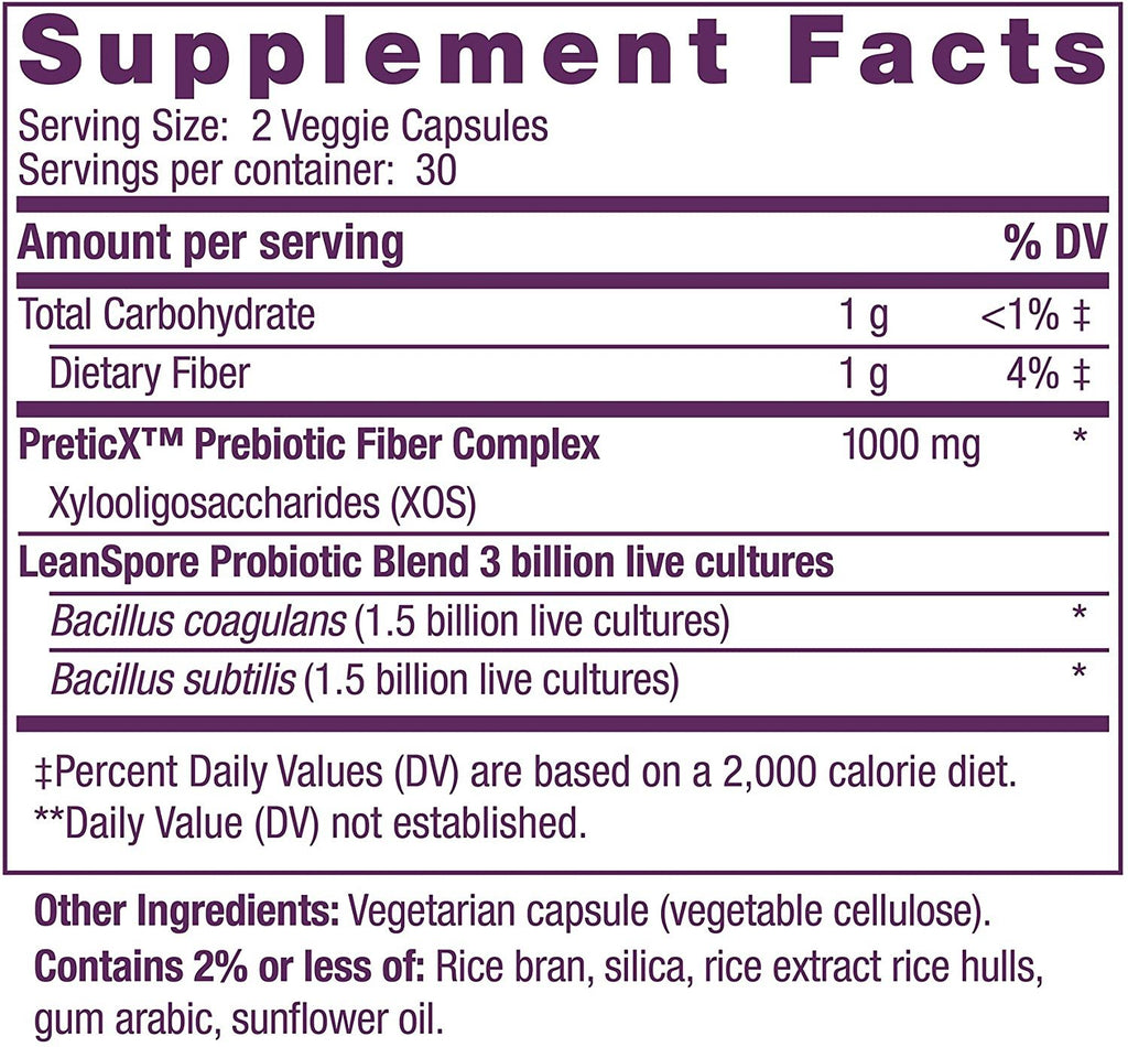 Beautiflora Probiotic + Prebiotic Reserveage 60 Caps