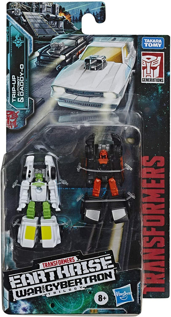 Transformers Toys Generations War for Cybertron: Earthrise Micromaster WFC-E3 Hot Rod Patrol 2-Pack - Kids Ages 8 and Up, 1.5-inch