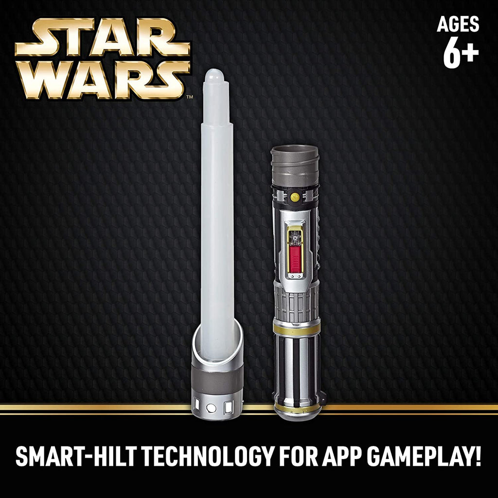 Star Wars Lightsaber Academy Interactive Battling System Lightsaber with Smart-Hilt, Motion Capture Technology, Free App for Gameplay, Brown