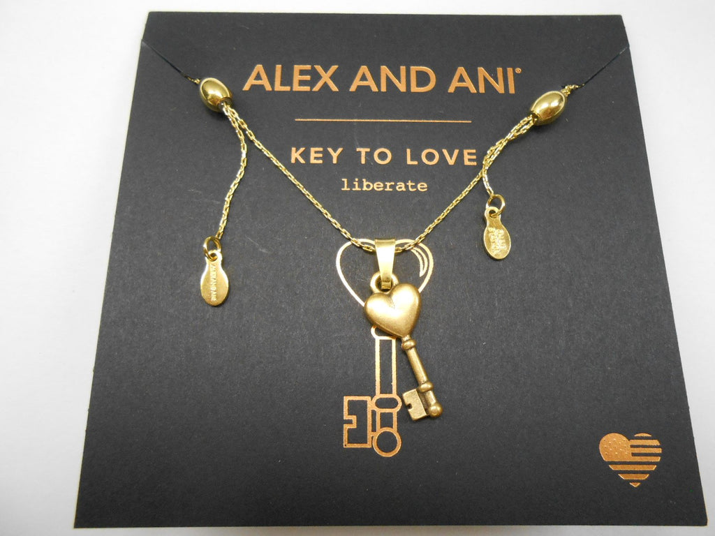 Alex and Ani Key to Love Expandable Necklace Rafaelian Gold