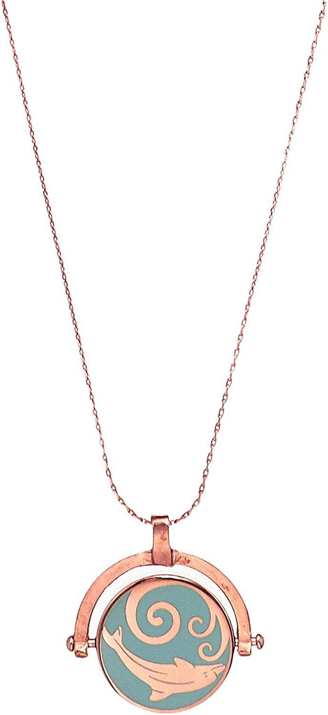 Alex and Ani Womens Color Infusion Dolphin & Sand Dollar 32" Expandable Necklace
