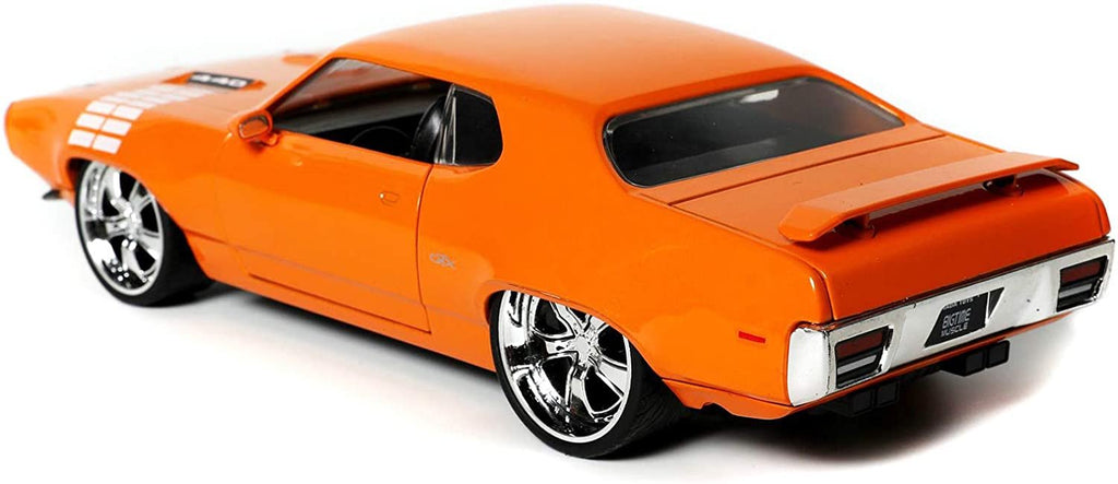 1972 Plymouth GTX, Orange - Jada Toys 32697/4 - 1/24 Scale Diecast Model Toy Car