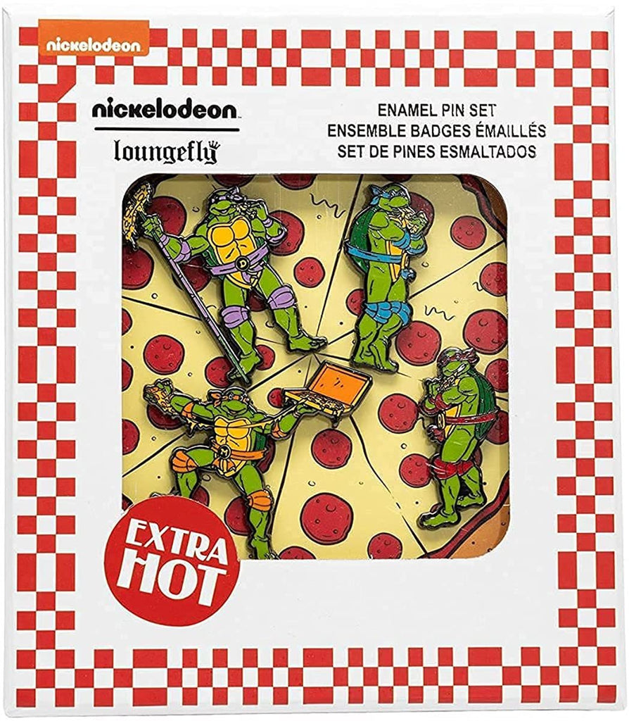 TMNT Teenage Mutant Ninja Turtles 1 1/2-Inch Enamel Pin 4-Pack
