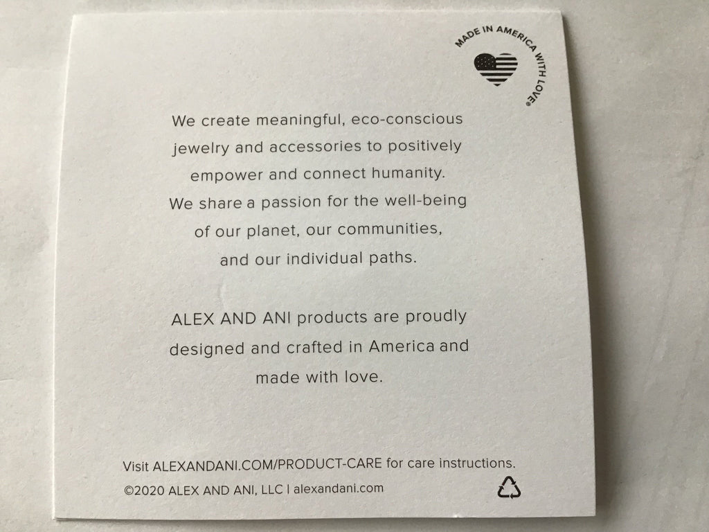 Alex and Ani Color Infusion Caffeine Queen Bangle Bracelet Shiny Silver One Size