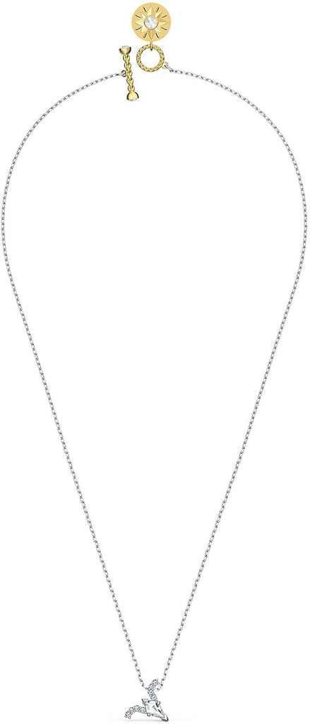 SWAROVSKI Women's All Zodiac Symbols Crystal Pendant, Mixed Metal Finish, Clear White Crystal Necklace Jewelry Collection