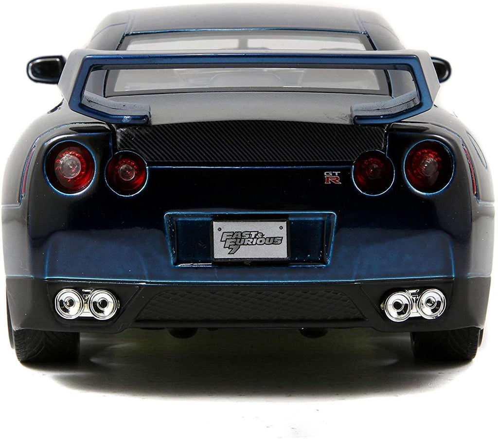 Fast & Furious Nissan GTR Blue 1:24 Diecast By Jada Toys