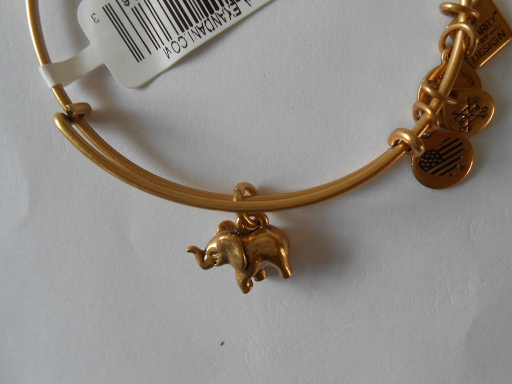 Alex and ELEPHANT II Bangle Bracelet Rafaelian Gold New Tag Box Card 2017
