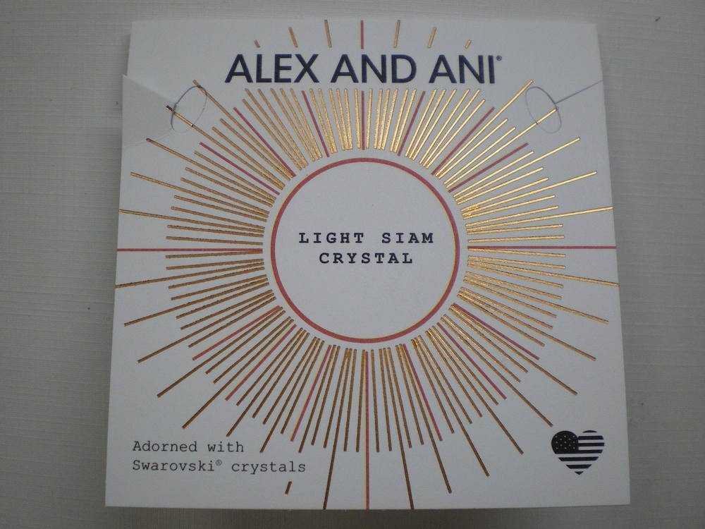 Alex and Ani Womens Swarovski Teardrop Color Code Bangle September/Rafaelian Gold/Sapphire