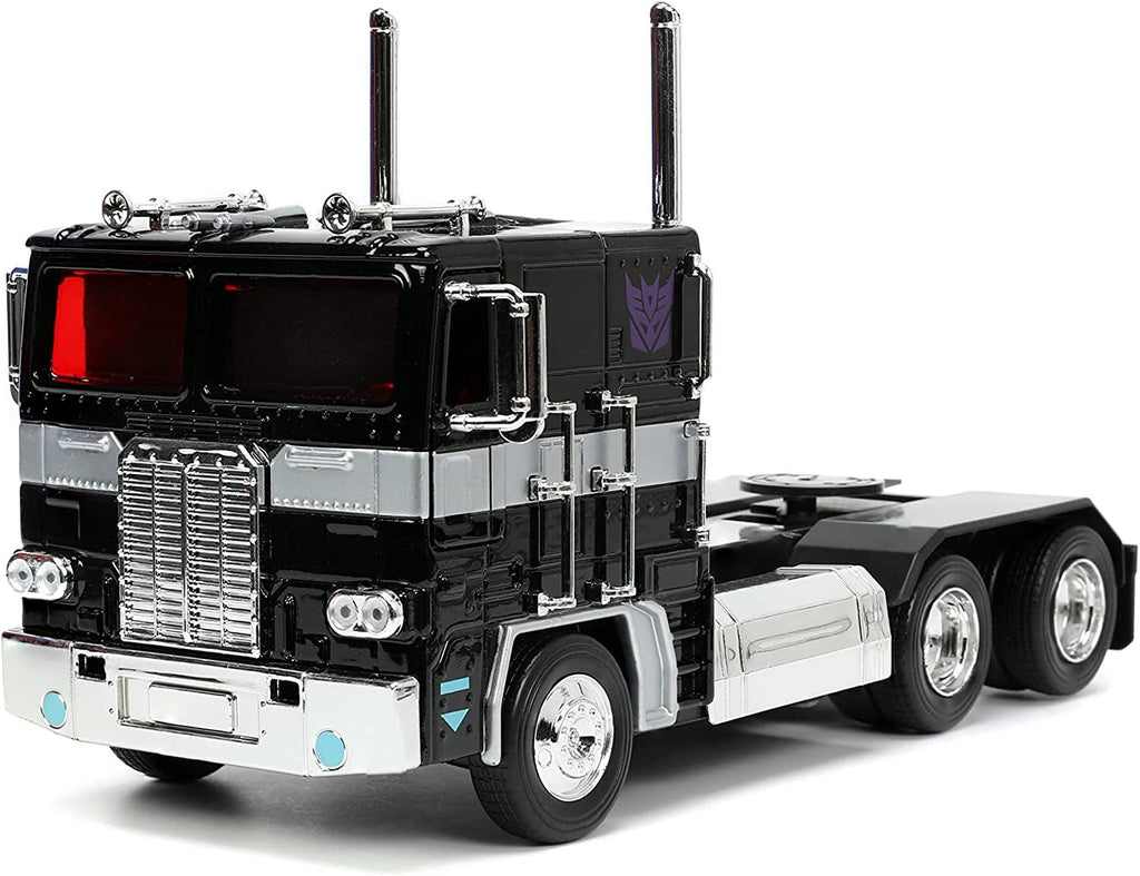 Jada Toys Transformers G1 1:24 Nemesis Prime Die-cast Car, Toys for Kids and Adults , Black