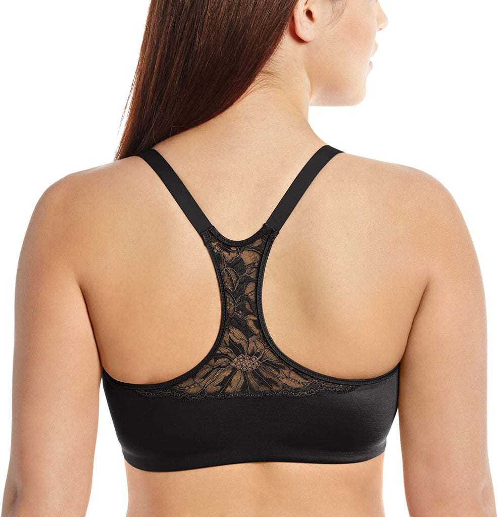 Lilyette by Bali Women's Elegant Lift and Smooth Front-Close Racerback Bra