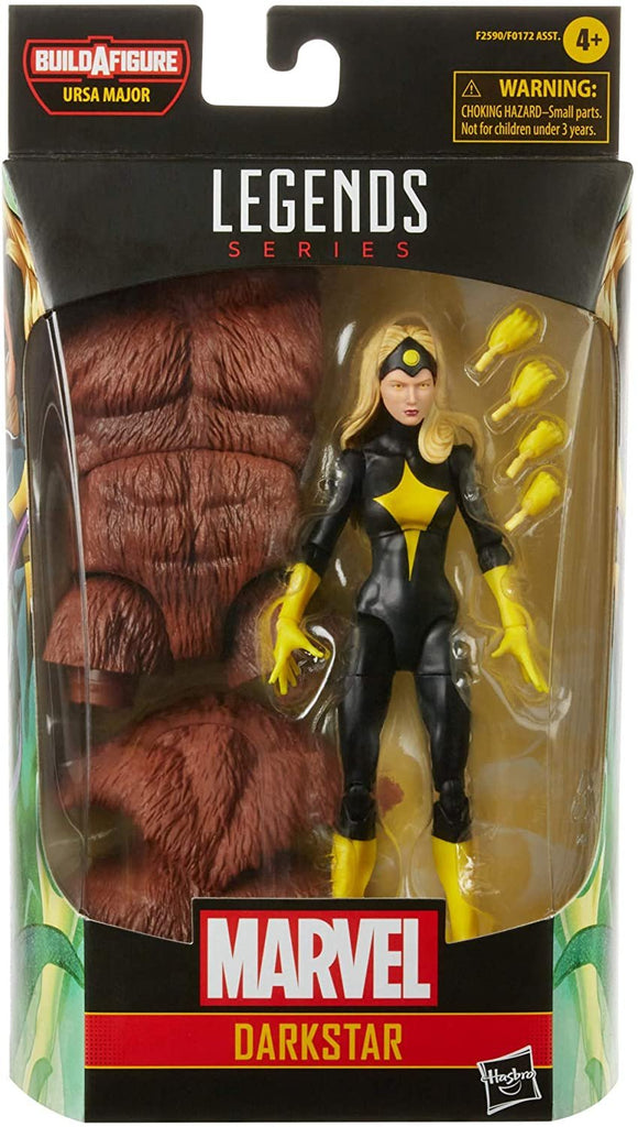 Marvel Legends Series 6-inch Darkstar Action Figure Toy, Premium Design and Articulation, Includes 2 Accessories and 1 Build-A-Figure Part