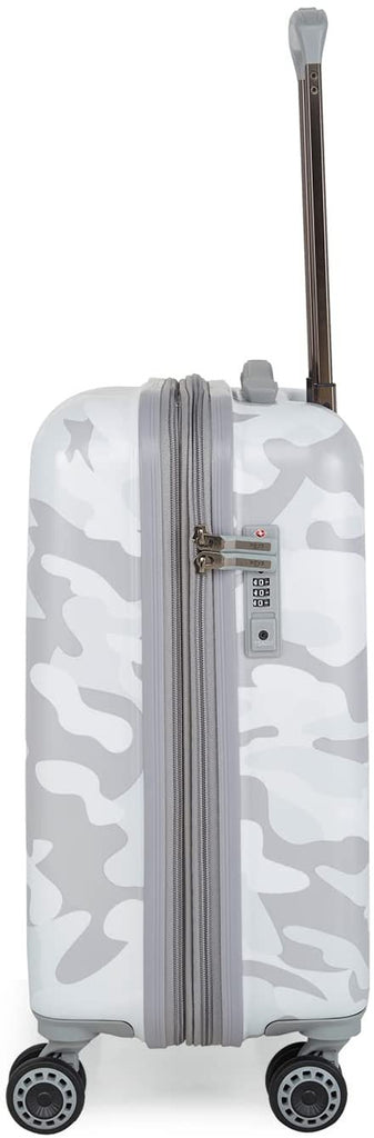 Heys Black Camo 21" Carry On Spinner Luggage (White)