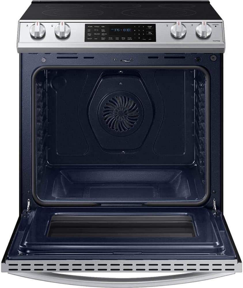 SAMSUNG NE63T8511SS 6.3 cu. ft. Front Control Slide-in Electric Range with Air Fry & Wi-Fi