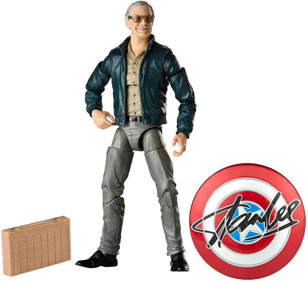 Marvel Hasbro Legends Series 6" Collectible Action Figure Toy The Avengers Cameo Stan Lee, Includes 2 Accessories