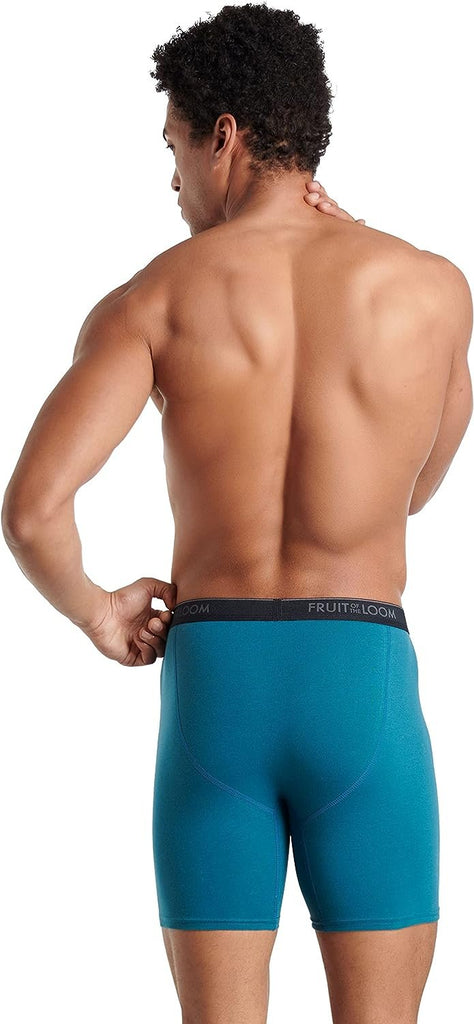 Fruit of the Loom Men's 360 Stretch Boxer Briefs (Quick Dry & Moisture Wicking)