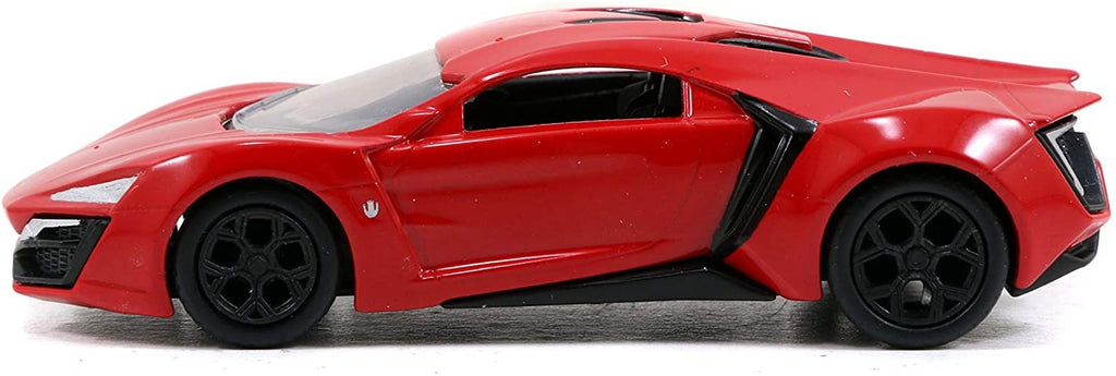 Jada Toys Fast & Furious 1:55 Lykan Hypersport Build N' Collect Die-cast Model Kit, Toys for Kids and Adults, Red