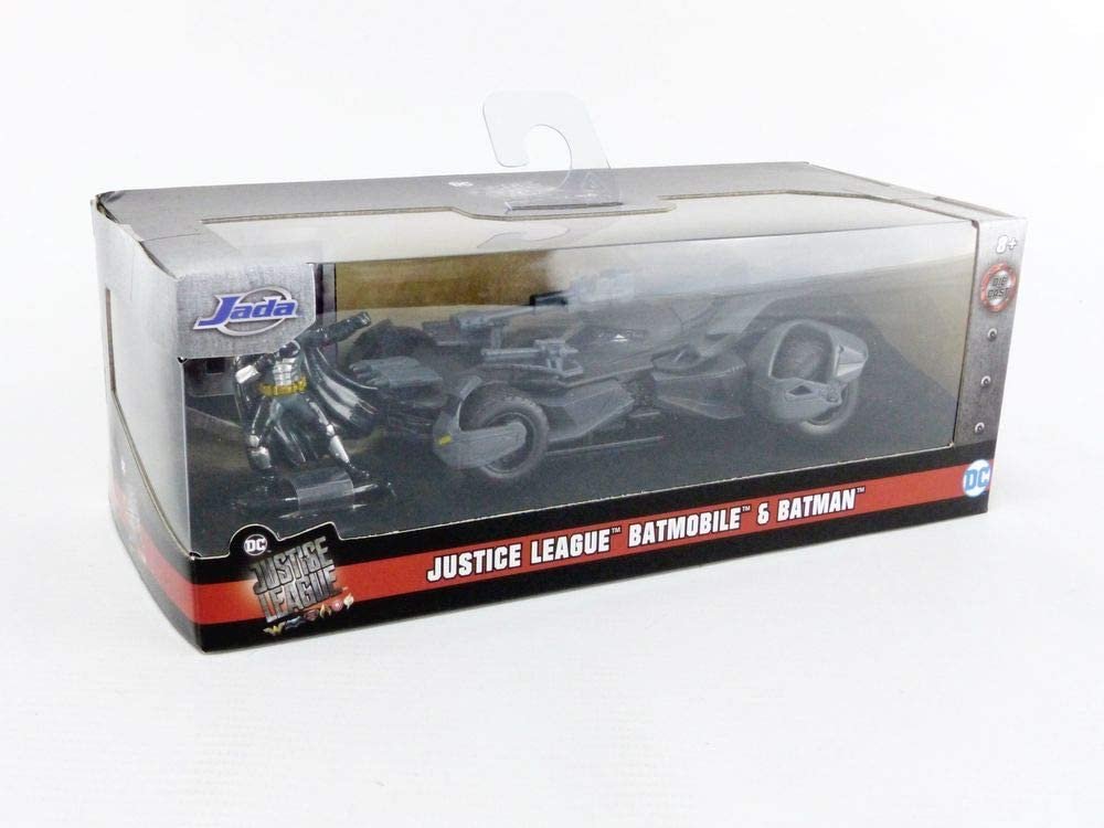 Jada Toys DC Comics Justice League Batman & Batmobile 1:32 Die - Cast Vehicle with Figure