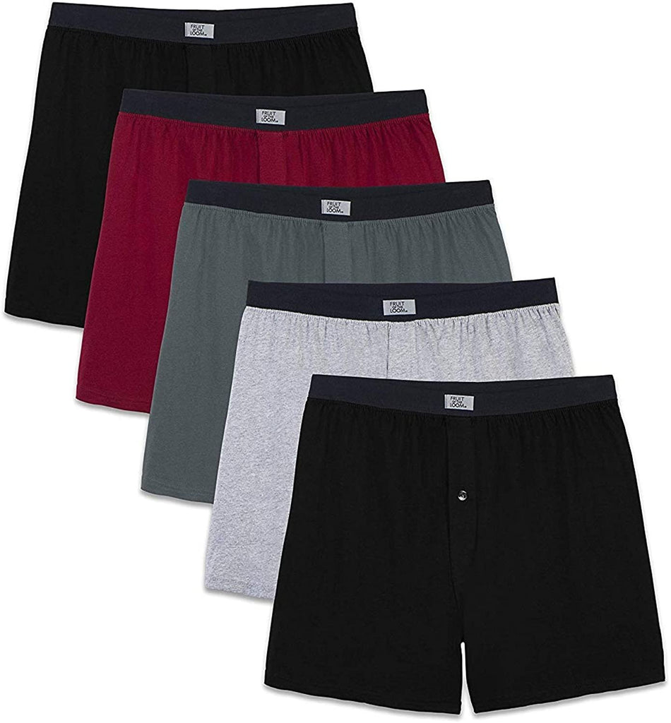 Fruit of the Loom Men's Soft Stretch-Knit Boxer Multipack